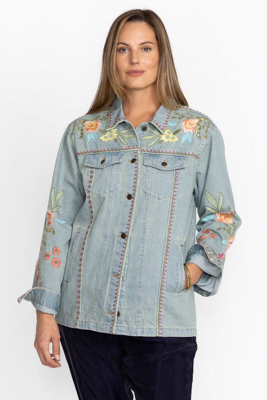 CAMELLIA OVERSIZED DENIM JACKET - thumbnail 9