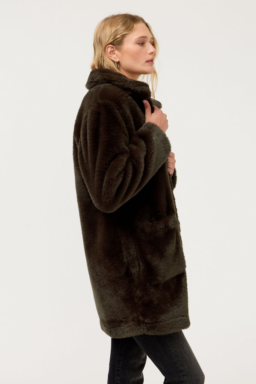 FAUX FUR COAT, , large image 2