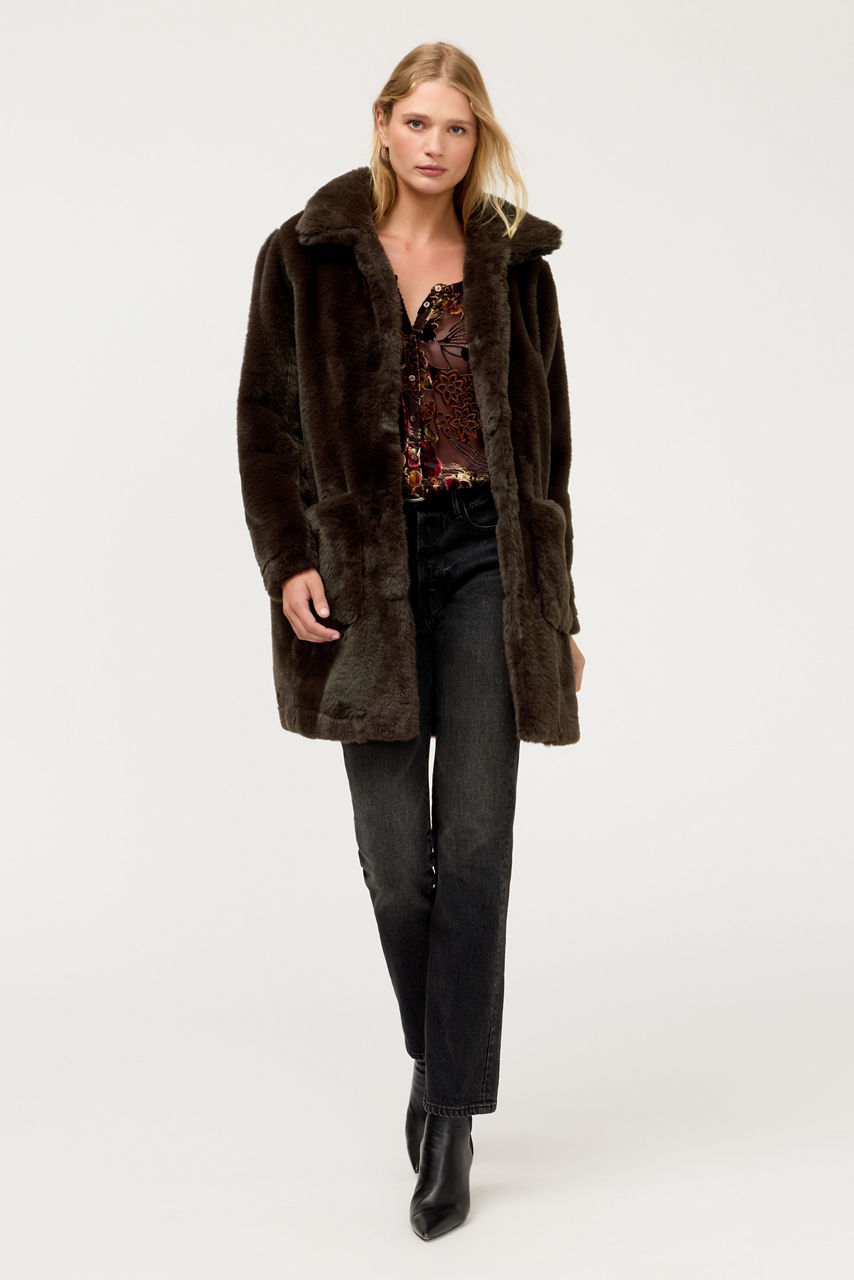 FAUX FUR COAT, , large image 3