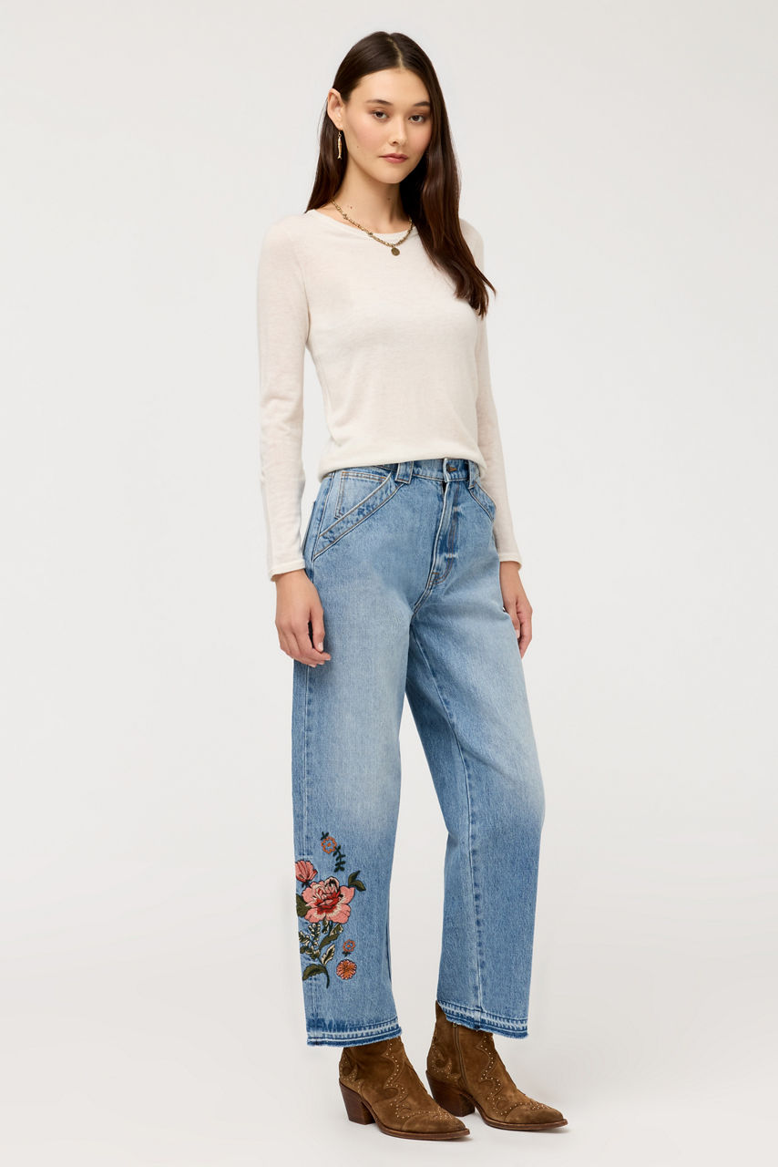 THE SOLANA BARREL JEAN, , large image 1