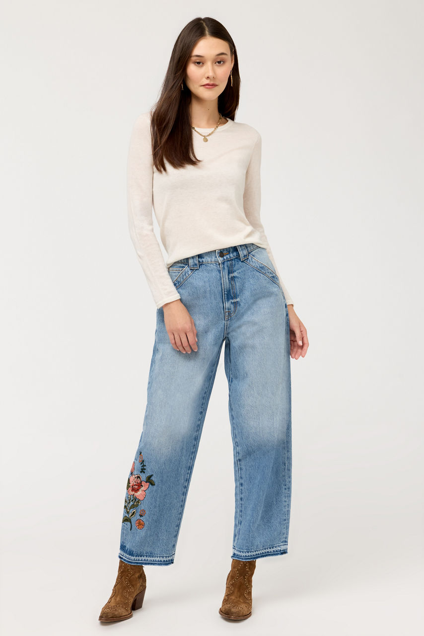 THE SOLANA BARREL JEAN, , large image 2