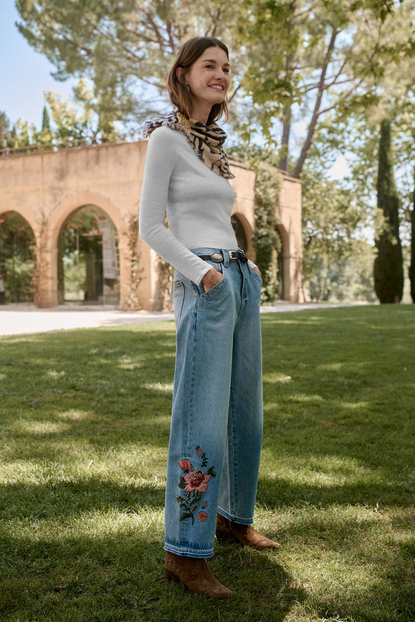 THE SOLANA BARREL JEAN, , large image 5