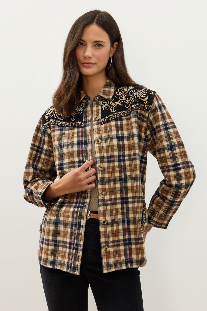 PETRI FLANNEL SHIRT JACKET, , large image 1
