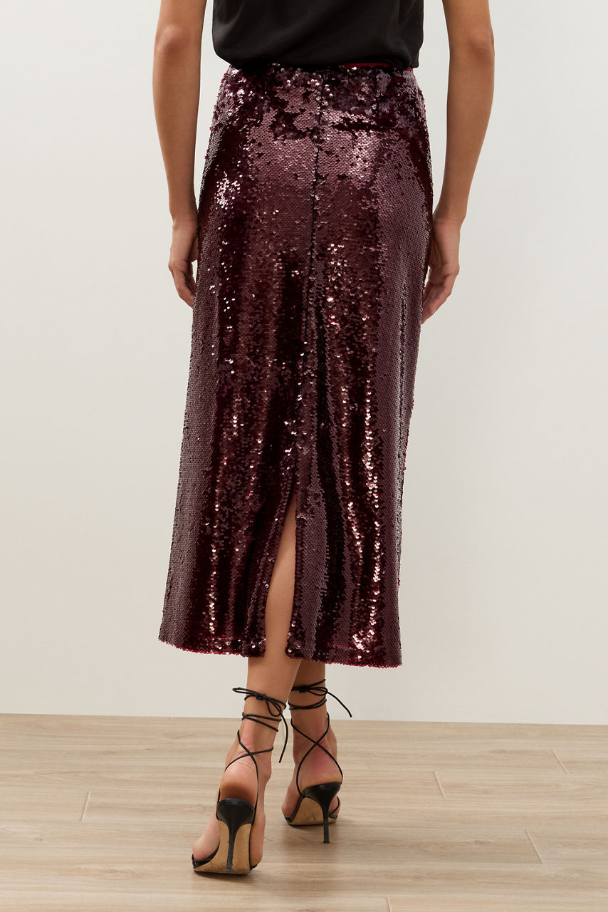 CLASSIC SEQUIN MIDI SKIRT, , large image 5