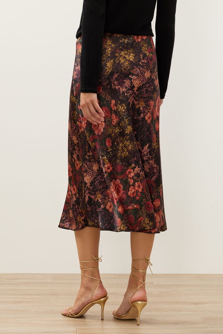 ELORIYA BIAS MIDI SKIRT, , large image 4