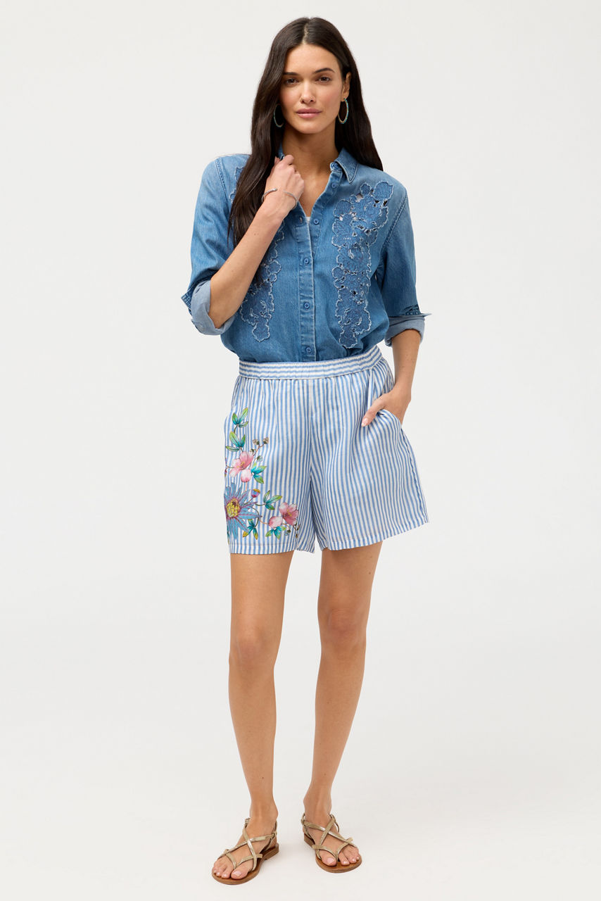 ORLAYA STRIPE CULOTTE, , large image 1