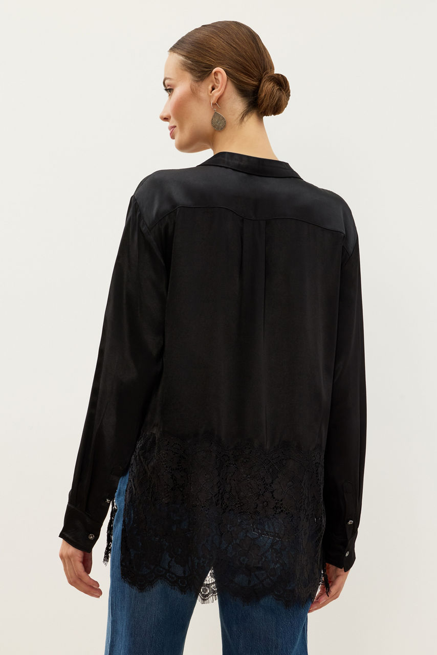 RAHEEM LACE CONTRAST SHIRT TUNIC, , large image 3