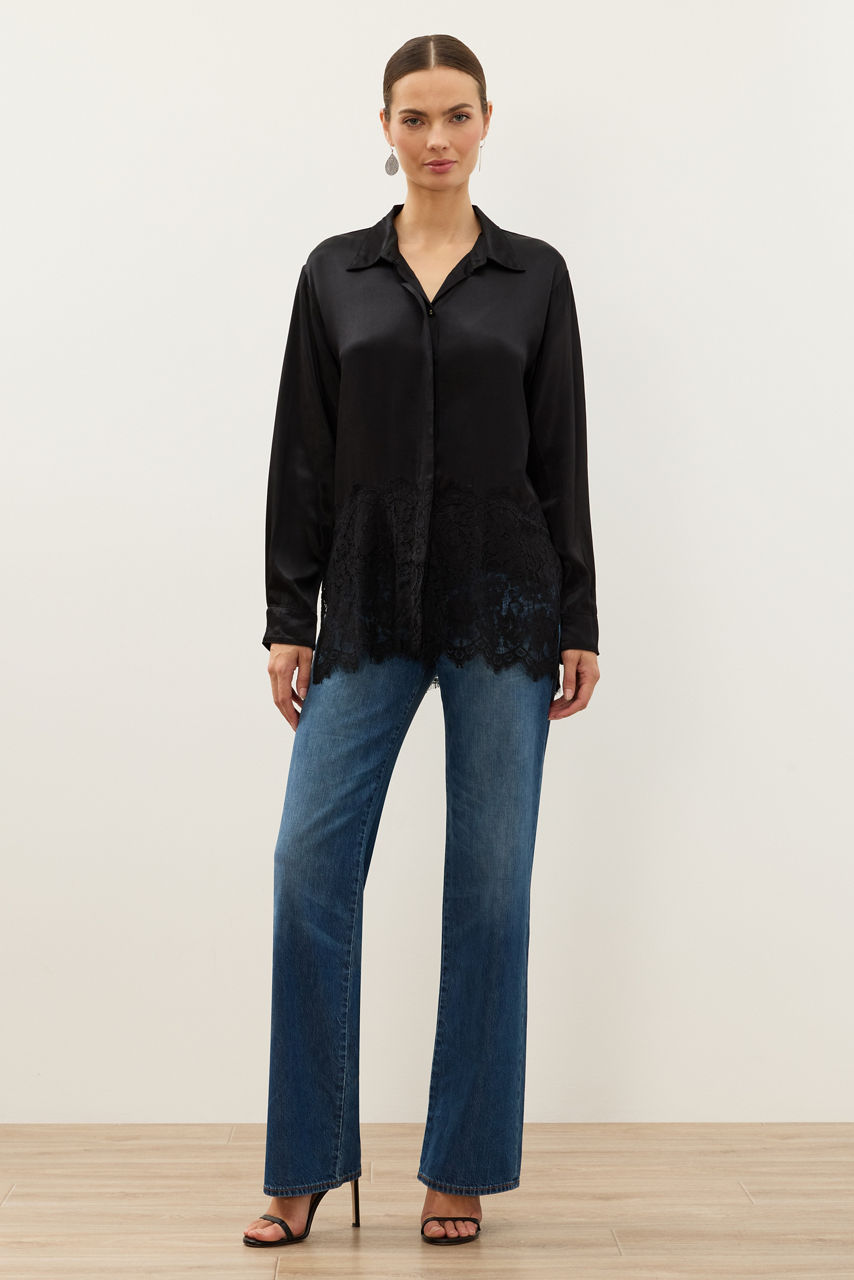 RAHEEM LACE CONTRAST SHIRT TUNIC, , large image 4