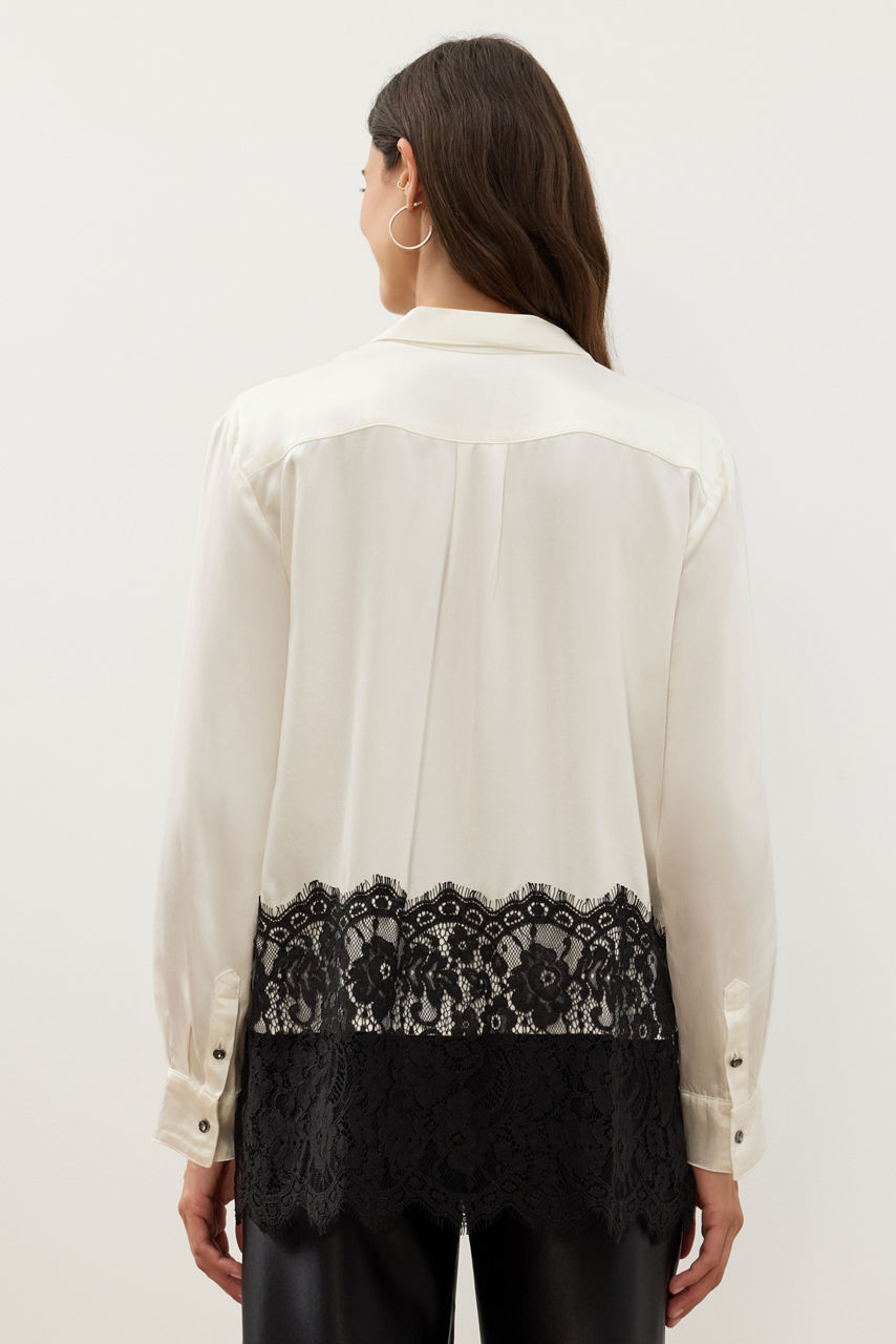 RAHEEM LACE CONTRAST SHIRT TUNIC, , large image 3